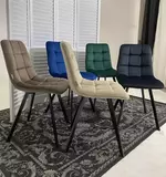 фото 4 Стул CHILLI SQUARE BLUVEL-78 GREEN, велюр / черный каркас, М-City на profcook.ru