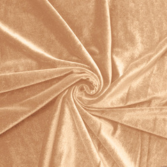 Бархат стрейч, 240 гр/м2, 98% п/э, 2% эластан, 150 см, ванильный крем