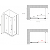 Abber Schwarzer Diamant AG30160BMH-S90BM Душевой уголок, 160x90x195
