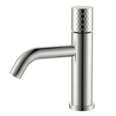 Boheme 121-NB Смеситель STICK для умыв. низ. Nikel Brush низкий с ручкой DIAMOND фото