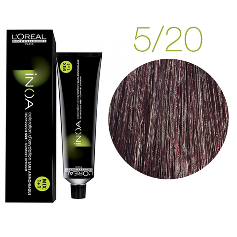 L'Oreal Professionnel INOA 5.20 (Светлый шатен интенсивный перламутровый) - Краска для седых волос
