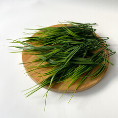 Осока трава искусственная, Зеленая, Реалистичная, 14,5 см, набор 100 двойных веточек.