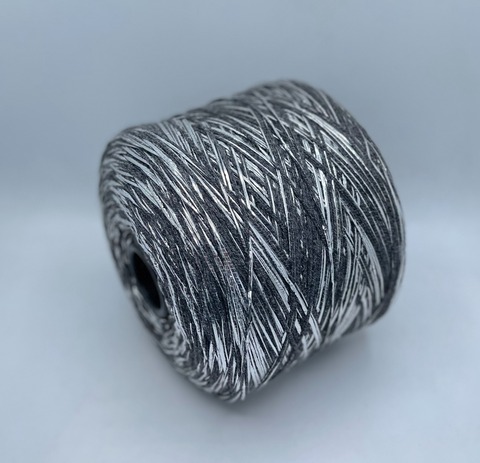 Luxury Production by Ri.Go (пр.Италия), art-Emporium, 180м/100гр, 90%Меринос,8%Полиэстер(фольга), 2%Полиамид , цвет-Графит+серебро(147/617) ,арт.32232