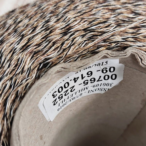 Смесовка со льном и хлопком для MISSONI 550 бежево-черный, мулине