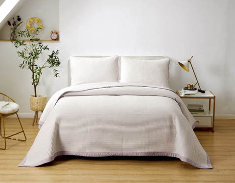 Покрывало 160х220 и 1 наволочка Sofi De MarkO Марисоль лиловое