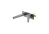 Aquatek AQ1113BGM AQ1113BGM БЕТТА смеситель для раковины настенный (внешняя и скрытая часть), шлиф. черный хром