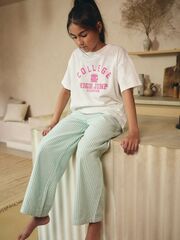 Пижама для девочки Next B78-690, Белый, Мятный