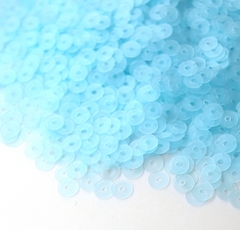 Пайетки плоские 4 мм. Petrolio (646F)