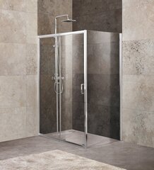 BelBagno UNIQUE-AH-1-100/115-80-C-Cr Душевой уголок прямоугольный. Одна раздвижная дверь. Стекло 5 мм, прозрачное, хром фото