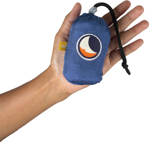 Картинка сумка складная Ticket to the Moon eco bag medium Royal Blue-Light Blue - 2