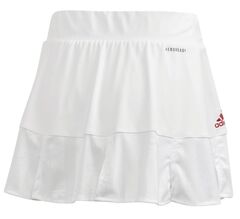 Юбка теннисная Adidas Tennis Match Skirt ENG W - white/scarlet