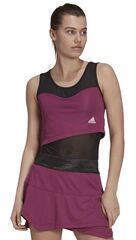 Женская теннисная футболка Adidas Bodysuit Primeblue W - scarlet/semi night flash