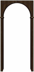 Арки и порталы Муза / Цвет Dark Barnwood / Двери Браво