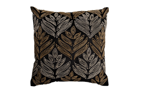 Подушка с вышивкой бисером 45x45см Garda Decor Акация черная