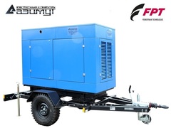Дизельный генератор Азимут ЭД-40-Т400-1РПМ20 FTP-Iveco на шасси в капоте