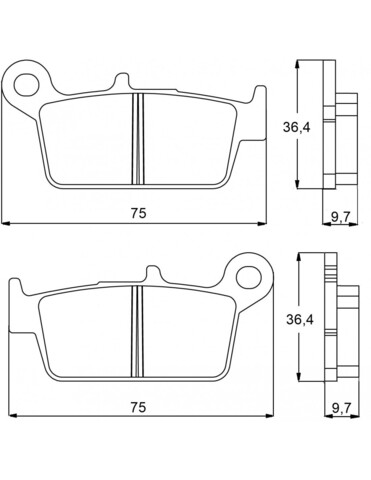 AGPP90OR Тормозные колодки дисковые мото Accossato (FDB539P)