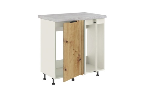 Брауни МП-850 шкаф под мойку (Стол под мойку (прямой угол) одна створка+2 фальшпанели)