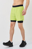 Шорты с лосинами Nordski Stayer Lime/Black мужские