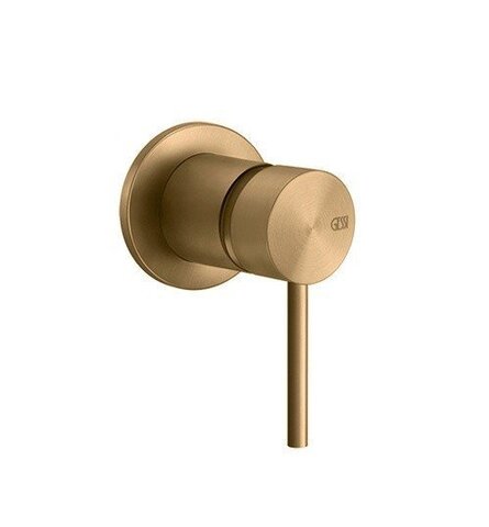 Gessi 316 54019#727 Внешняя часть встраиваемого смесителя, на 1/2, 1 источник, цвет: Brushed Brass PVD