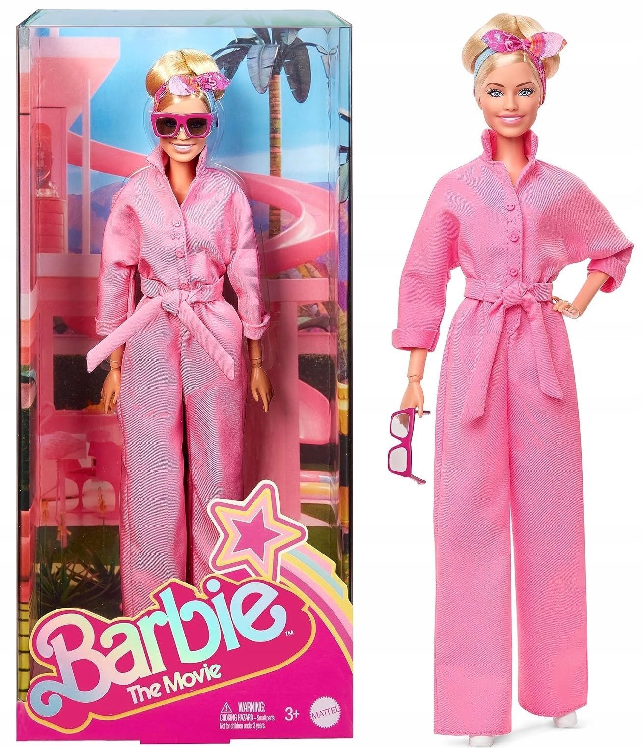 Кукла Mattel Barbie The Movie - Коллекционная кукла Марго Робби в роли Барби  в розовом комбинезоне HRF29 купить в Москве | Доставка по России.