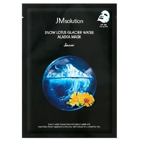 Тканевая маска для лица JM Solution Snow Lotus Glacier Water Alaska Mask Snow, 30 мл