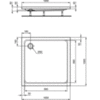 Душевой поддон 100х100 см Ideal Standard Hotline New K276801