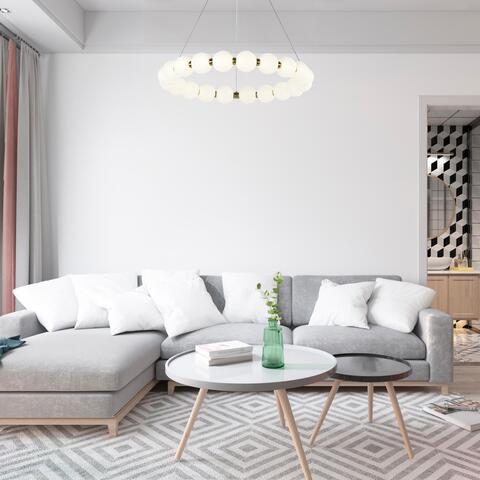 Подвесная светодиодная люстра Favourite Gubbare 4014-8P