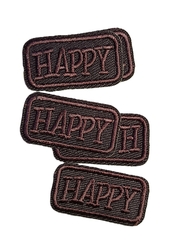 Термоаппликация, р. 2х3,8 см, коричневый