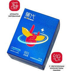 Увлажняющие презервативы ELASUN «GO BANANAS» (с ароматом банана) 2 шт
