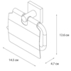 FIXSEN FX-16010 Бумагодержатель с крышкой Fixsen Lux Satin, сатин (FX-16010)