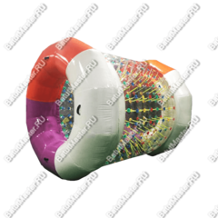 Аттракцион Водный роллер «Комбинированный» ПВХ, с цветными держателями, размер 2,4*2,2*2,2 м