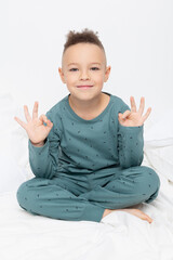 пижама  для мальчика  К 1561/24/темный малахит,палочки