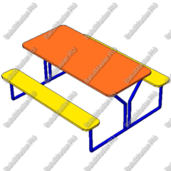 СТОЛ СО СКАМЕЙКАМИ МАФ-17.5.025