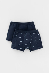 трусы/ уп  для мальчика  К 1980-2уп/морской синий,акулы