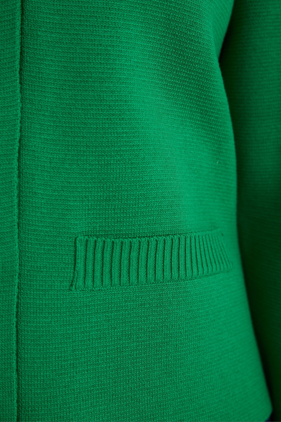 Жакет вязаный, зеленый