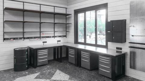 Проект № 53. Гараж-мастерская 252 кв м