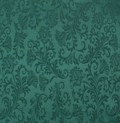 Атлас жаккард "Моар" вензель, 150 г/м2, ш. 150 см, изумрудный