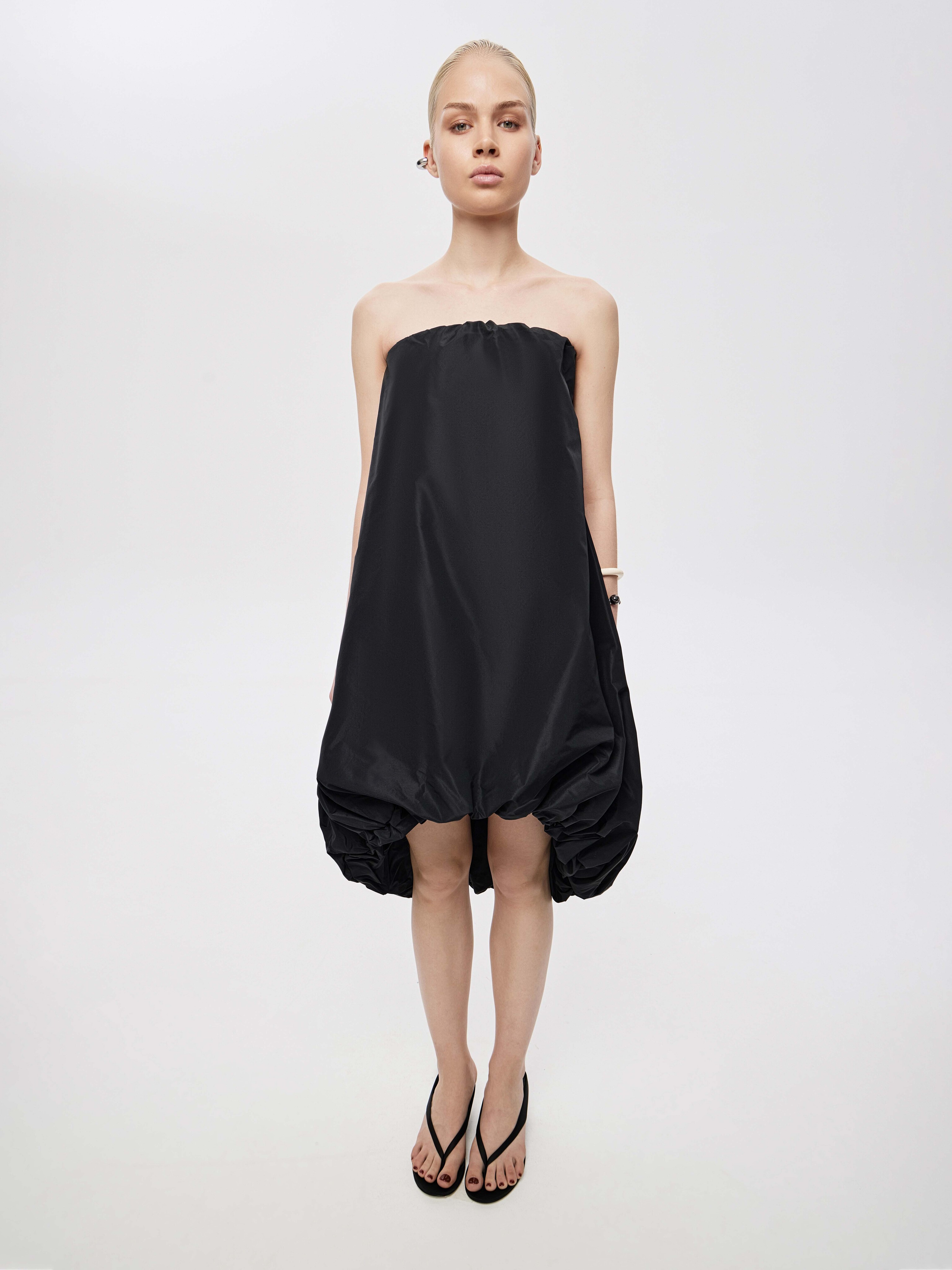 Платье баллон из греческой тафты