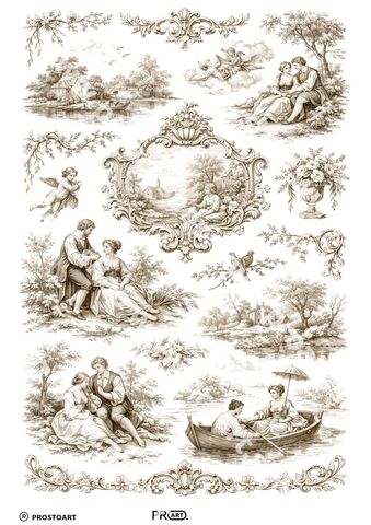 303 Пленочный трансфер декупажная карта, PROstoART