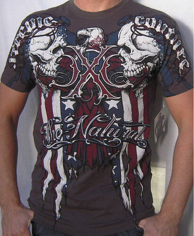 Xtreme Couture | Футболка PATRIOT GREY X405 от Affliction перед