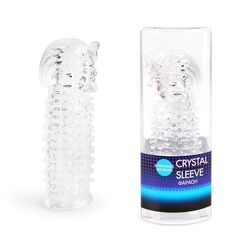 Закрытая прозрачная насадка на пенис Crystal Sleeve Faraon - 13,5 см. - 