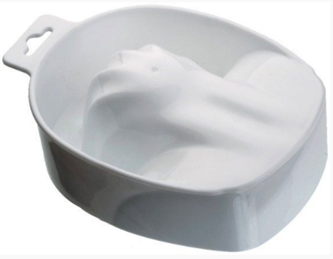 Чаша T-1242 Б для маникюра, белая (Dewal)