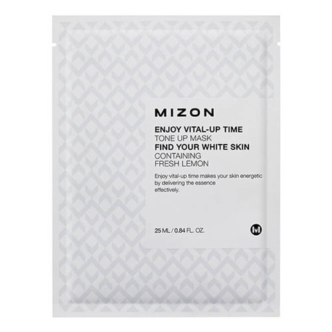 Mizon Enjoy Vital Up Time Tone Up Mask - Осветляющая тканевая маска для лица