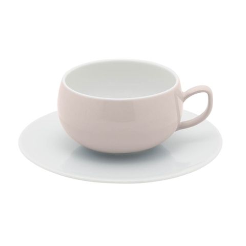 Фарфоровая чайная чашка 250мл, розовый, артикул 230131
