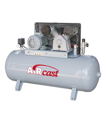 Компрессор РЕМЕЗА Ф-270LB50-5.5 кВт (380В) горизонтальный с ременным приводом