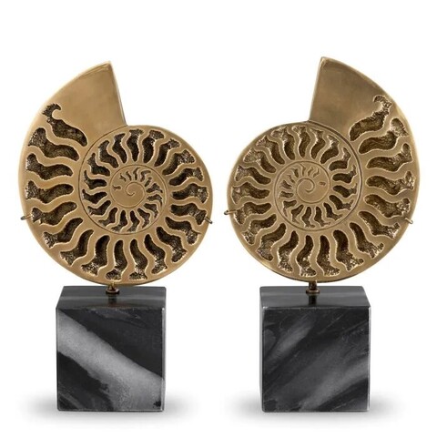 Декоративный фигурки (2 шт.) OBJECT AMMONITE SET OF 2