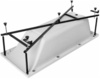 Aquanet 233138 Каркас сварной для ванны BRIGHT 180*80 (233138)