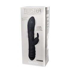 Вибратор-массажер с функцией ротации Twister черный от Adrien Lastic
