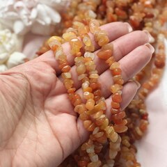Сердолик крошка, 5-15 мм, нить 75 см, К127