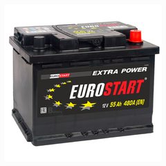 Аккумулятор EUROSTART Extra Power (55Ah, 480A, R+) EU550